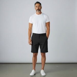 NEW Gerry Men Tech Shorts Black 2-Way Stretch UPF 30 Comfort Waist SZ 36 1841021